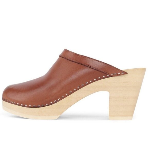 Jeffrey Campbell ALYSSE Heeled Platform  Wooden Clog Mule EU 39 Made in Spain - Picture 1 of 4